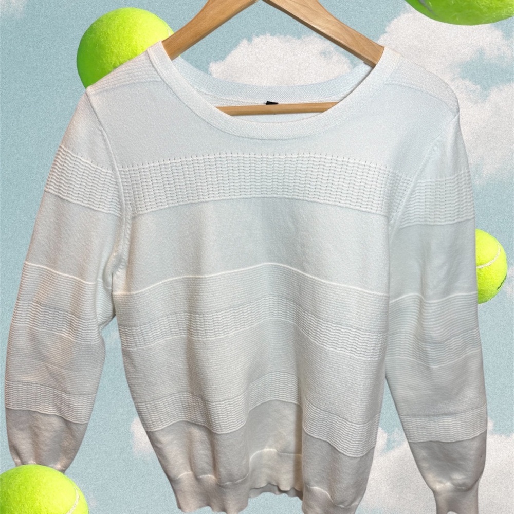 Arach&Cloz  Women’s  Fall Textured soft sweater Scalloped neck Long sleeve Shirt